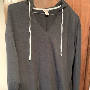 Grey Women!s Large Hoodie